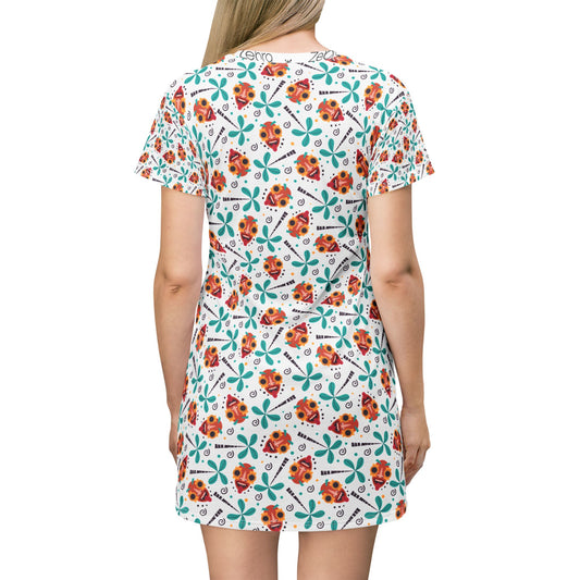Teacher dresses - Floral Butterflies print - Zebra Creation