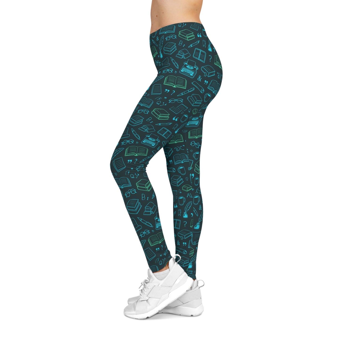 School Supplies Pattern Leggings | Teacher Student Back to School Print