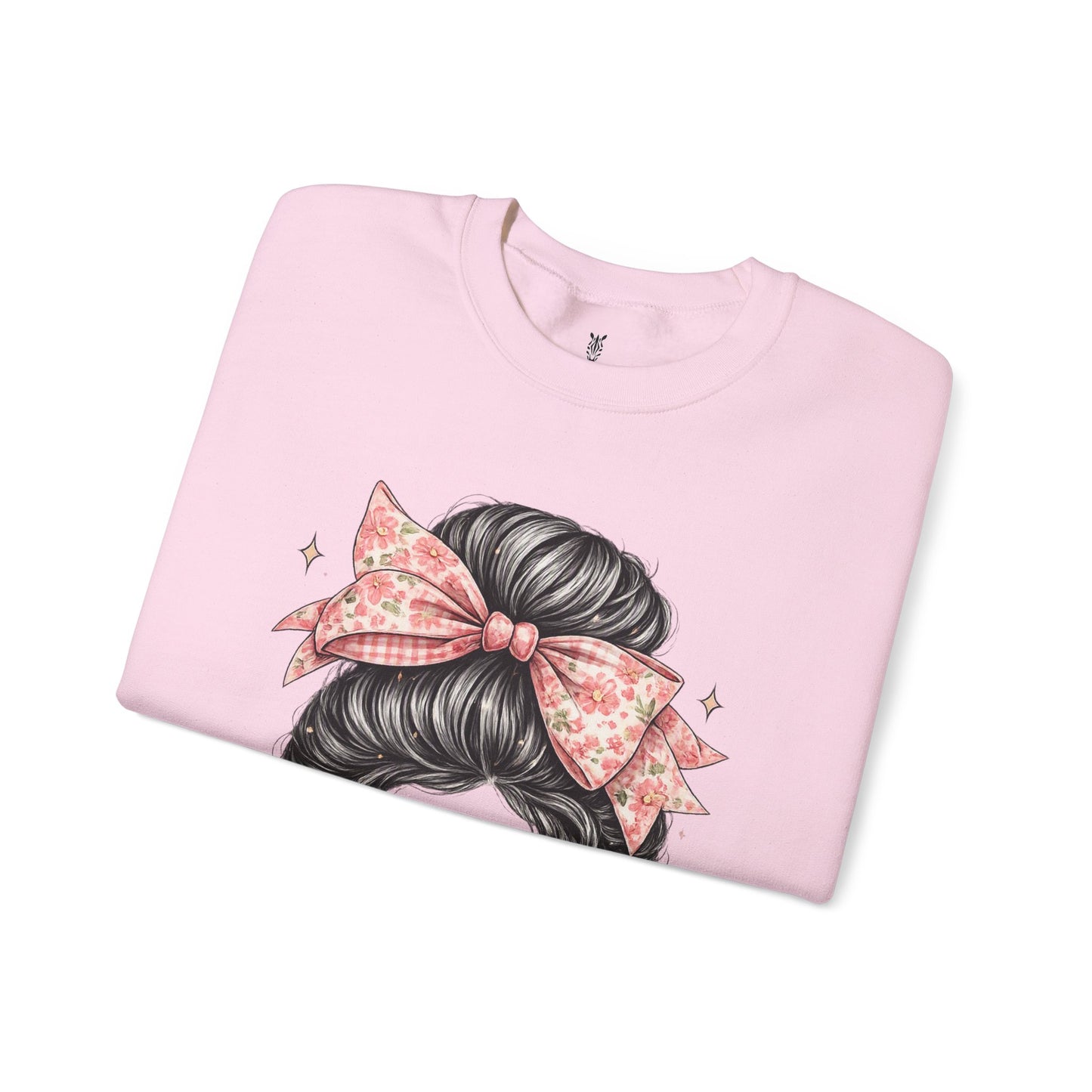 Funny Shirts for Teachers – Hair Bun & Sunglasses "Teach Love Inspire" Sweatshirt