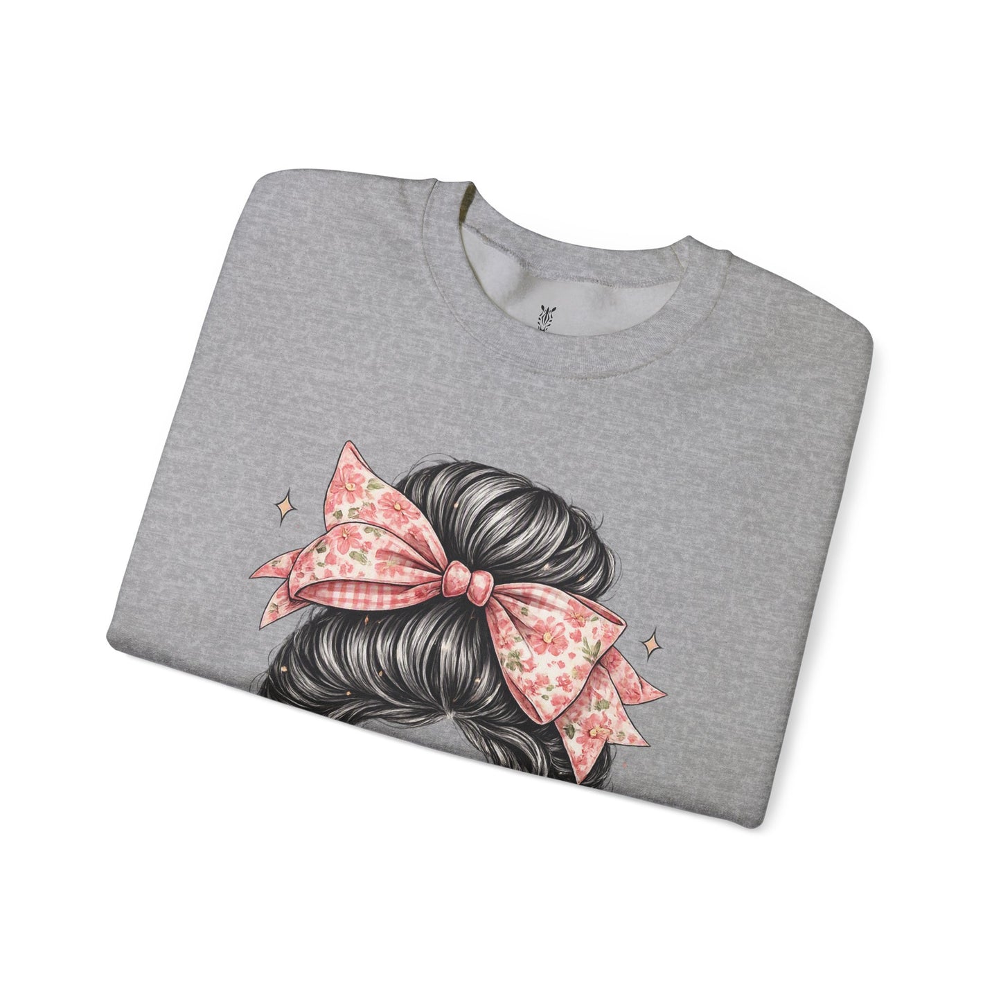 Funny Shirts for Teachers – Hair Bun & Sunglasses "Teach Love Inspire" Sweatshirt