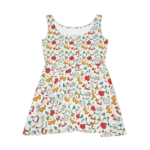 ABC Teacher Skater Dress | Cute Back to School Classroom Outfit & Teacher Gift