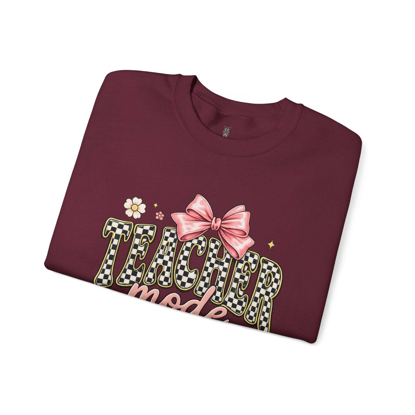 Sweatshirt — 'Tumblr Mode On' Pink Bow Graphic Crewneck