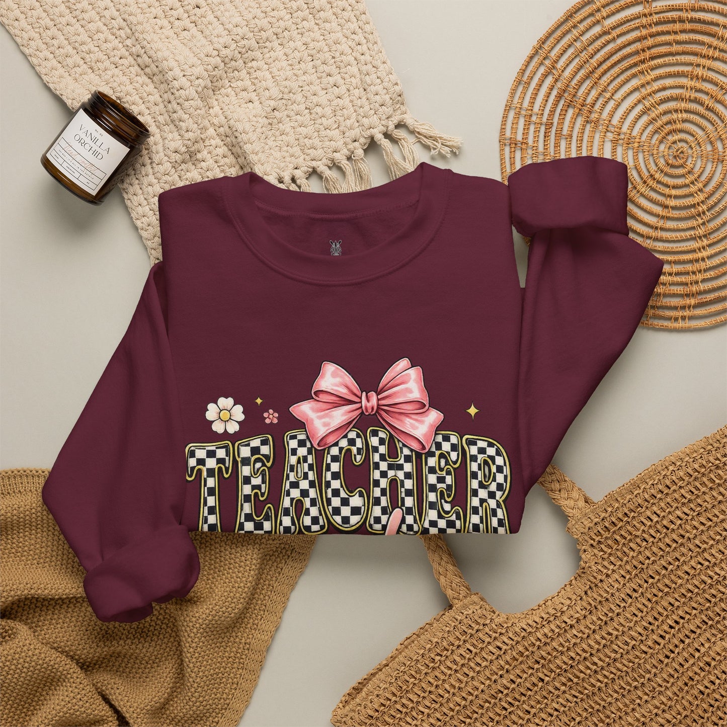 Sweatshirt — 'Tumblr Mode On' Pink Bow Graphic Crewneck