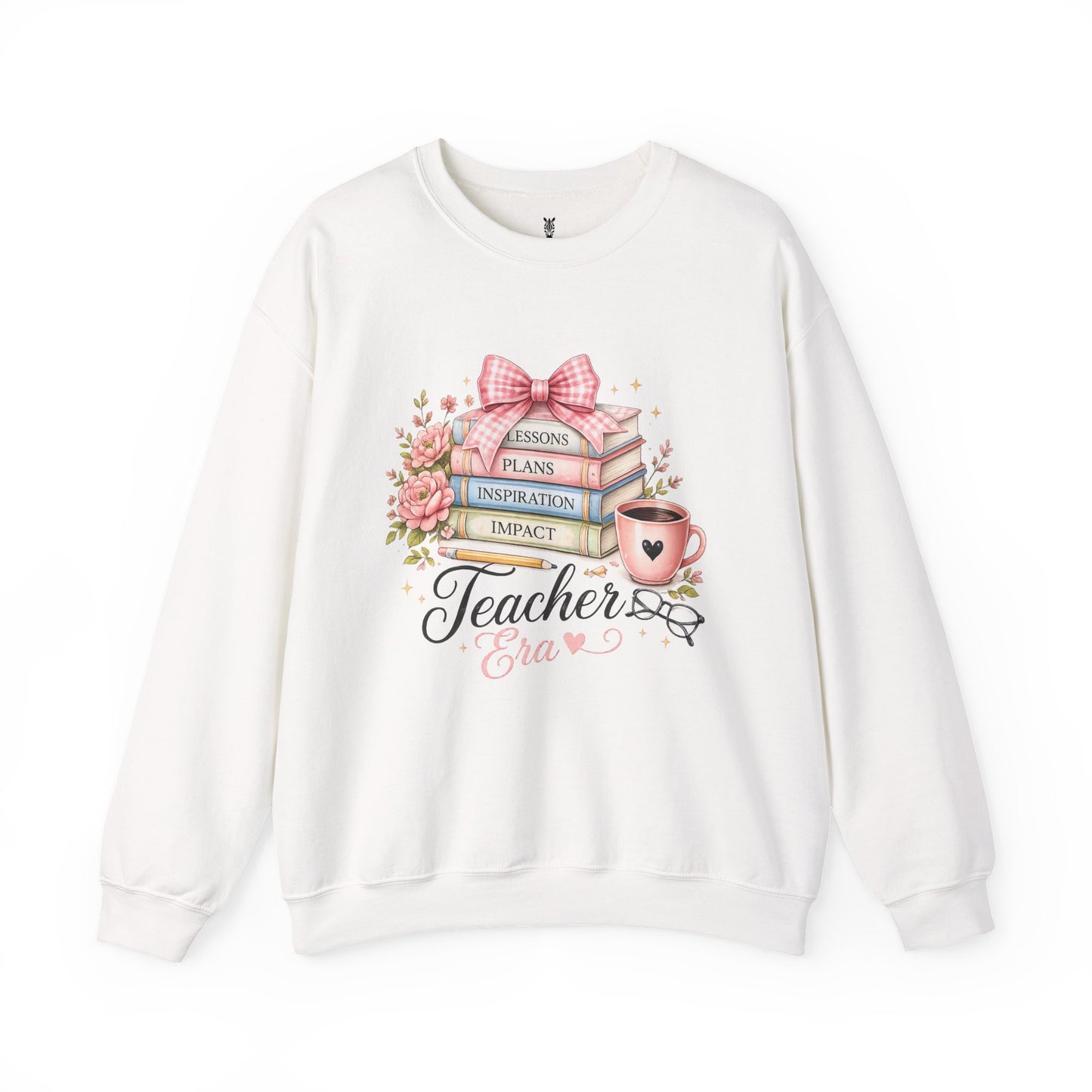 Teacher Graphic Sweatshirt – "Lessons, Plans, Inspiration, Impact" Crewneck
