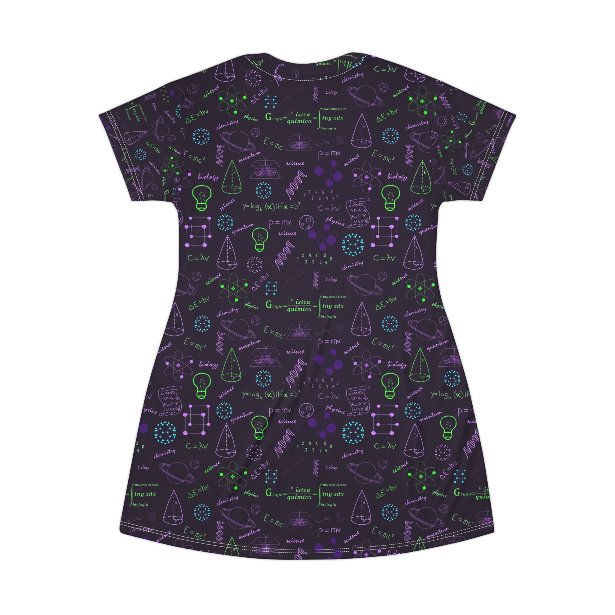 Physics Teacher T Shirt Dress STEM Print Classroom Outfit
