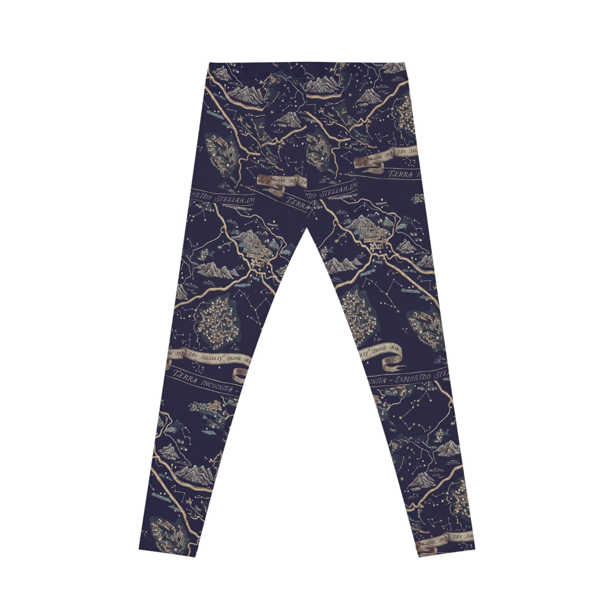 Geography Teacher Leggings | Vintage World Map Print