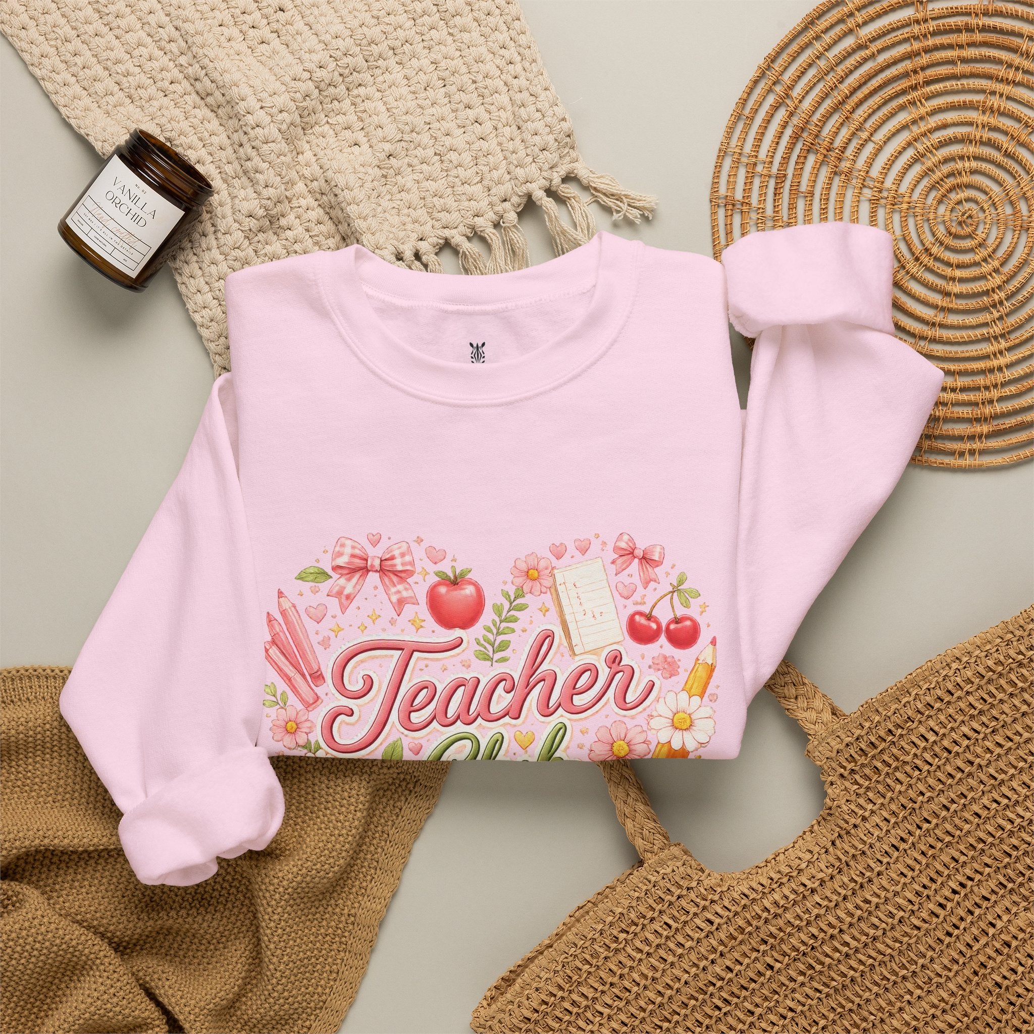 5th Grade Teacher Crewneck Sweatshirt – Teacher Club Heart Design