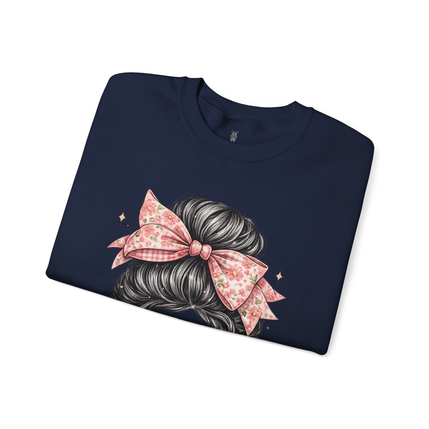 Funny Shirts for Teachers – Hair Bun & Sunglasses "Teach Love Inspire" Sweatshirt