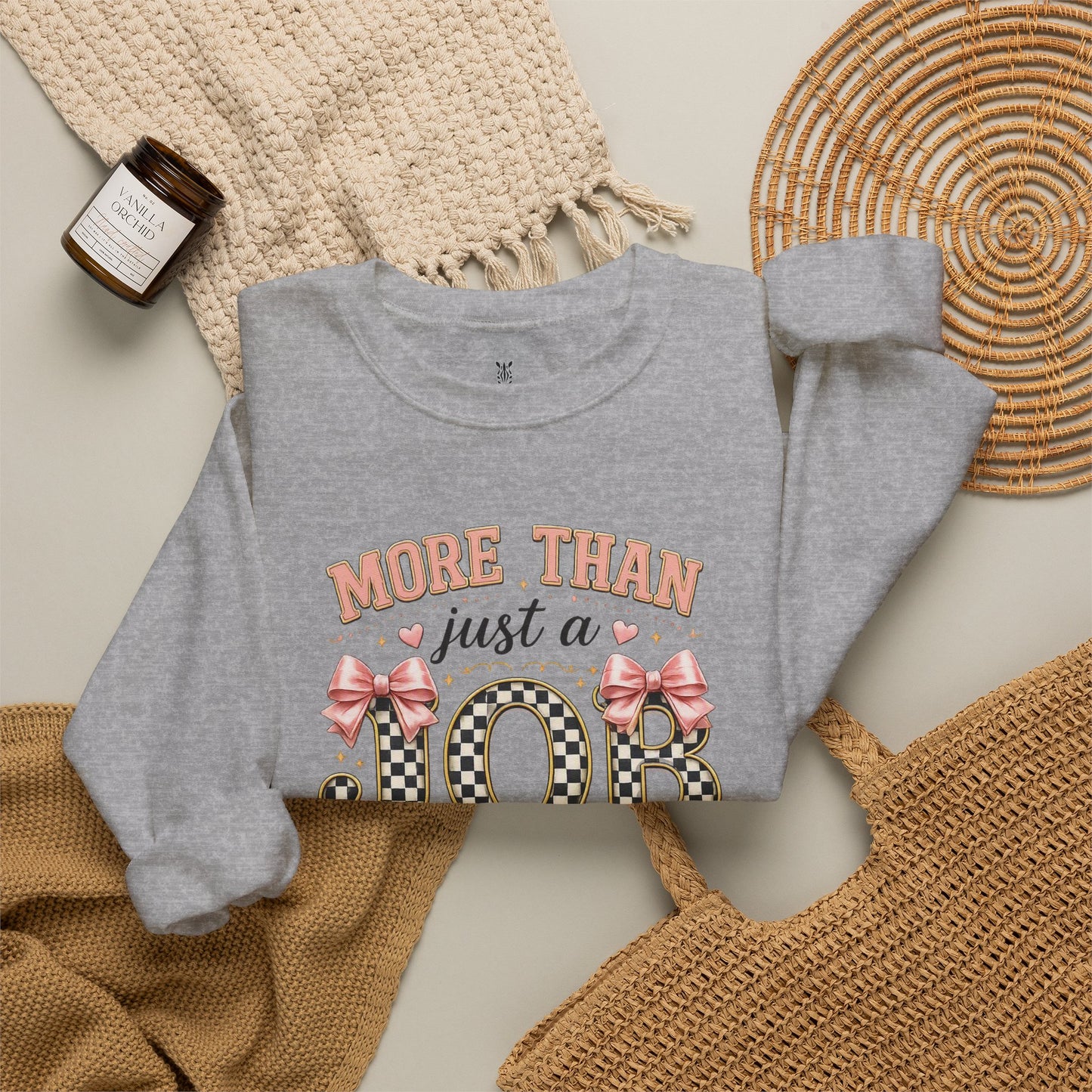 Nurse Crewneck Sweatshirt — "More Than Just a Job, It's a Work of Heart"