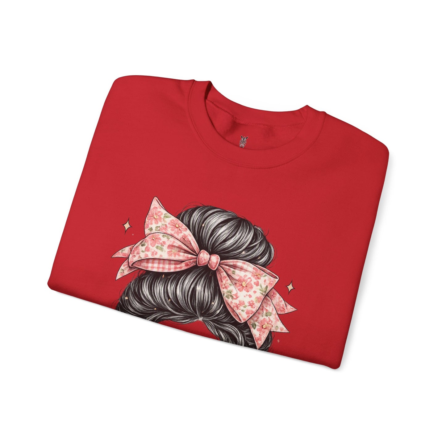 Funny Shirts for Teachers – Hair Bun & Sunglasses "Teach Love Inspire" Sweatshirt