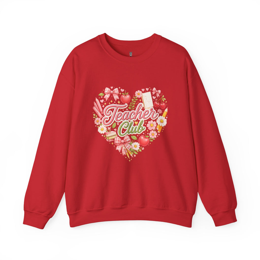 5th Grade Teacher Crewneck Sweatshirt – Teacher Club Heart Design