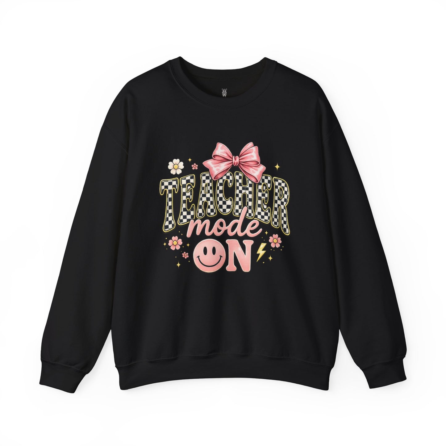 Sweatshirt — 'Tumblr Mode On' Pink Bow Graphic Crewneck