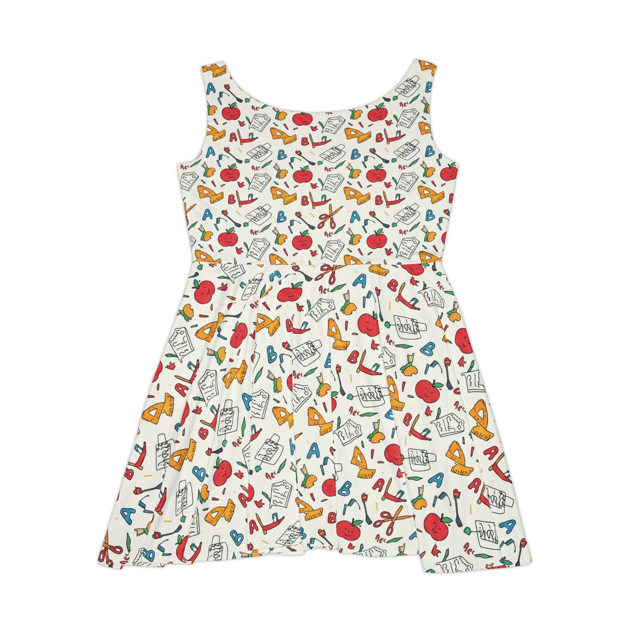 ABC Teacher Skater Dress | Cute Back to School Classroom Outfit & Teacher Gift