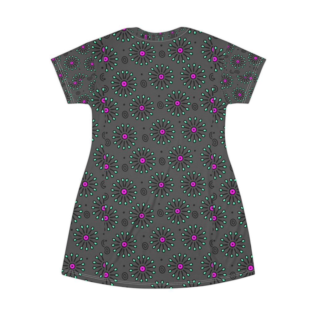 Pink and Teal Floral Medallion Teacher Outfits for Women | Zebra Creation