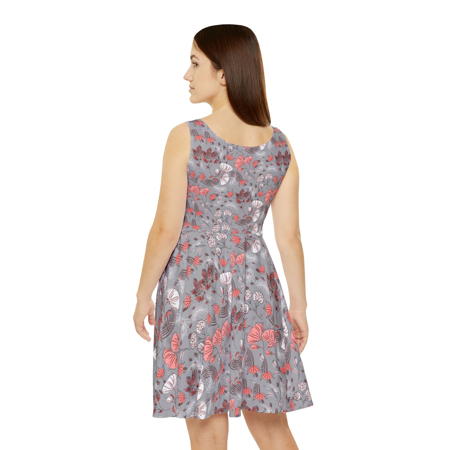 Floral Teacher Skater Dress | Casual Back to School Outfit & Teacher Gift