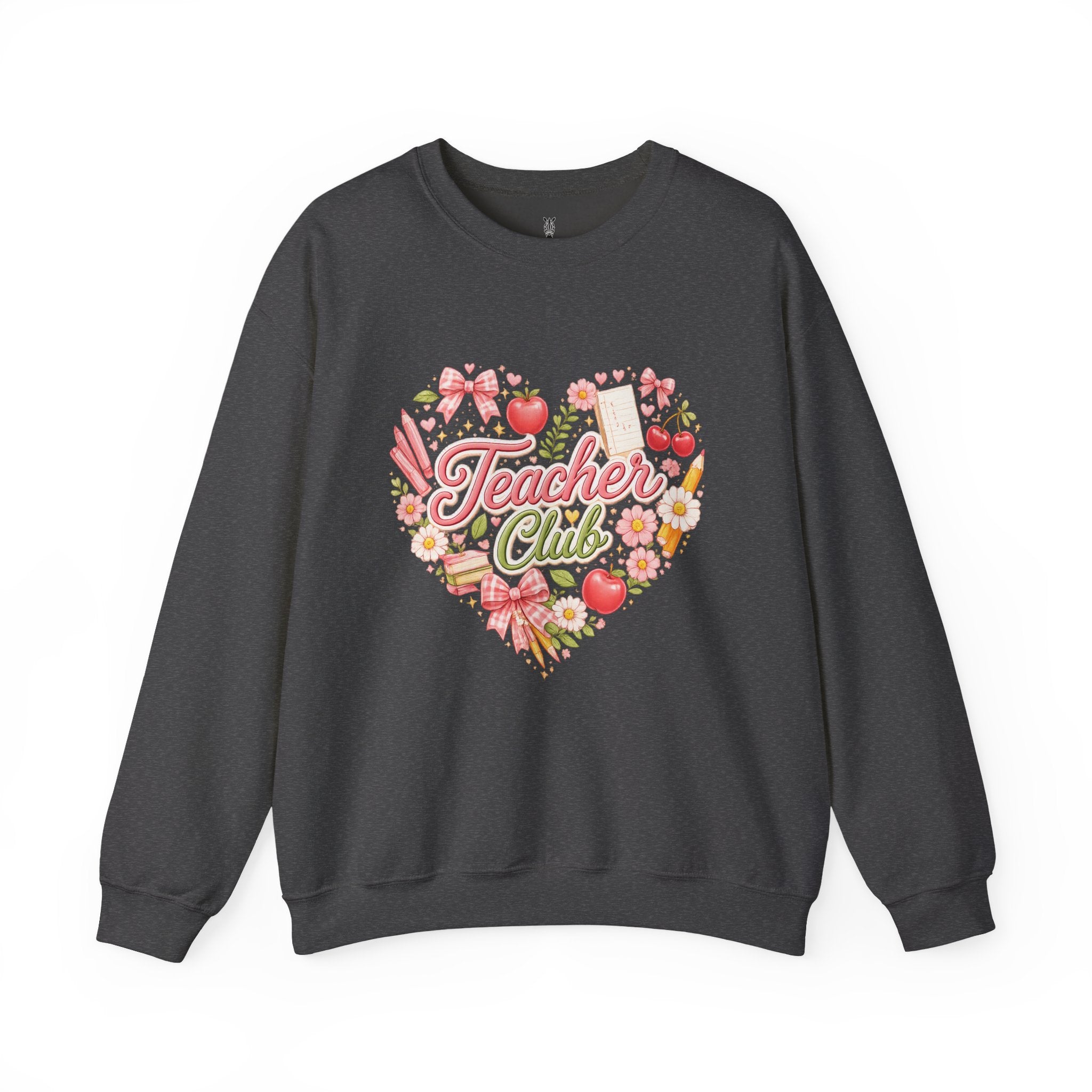 5th Grade Teacher Crewneck Sweatshirt – Teacher Club Heart Design