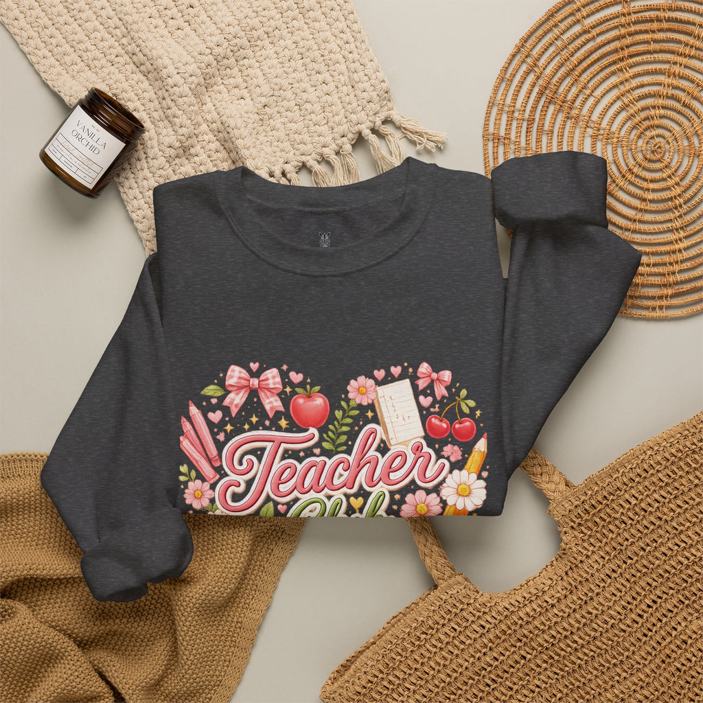5th Grade Teacher Crewneck Sweatshirt – Teacher Club Heart Design