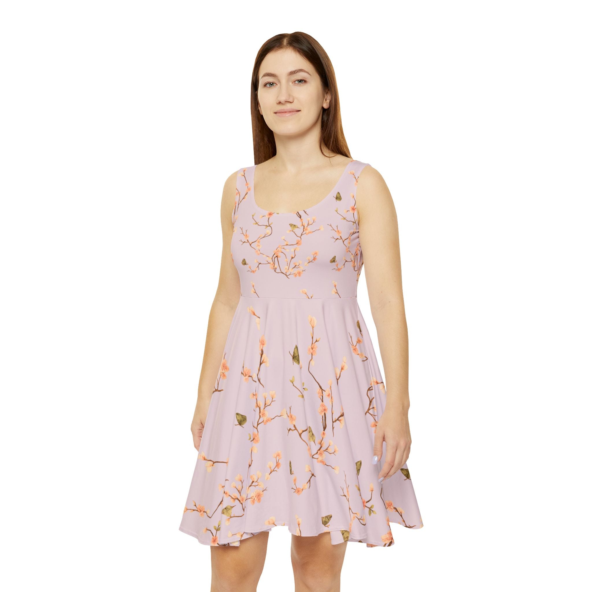 Lavender Teacher Skater Dress | Cute Floral Back to School Outfit & Teacher Gift