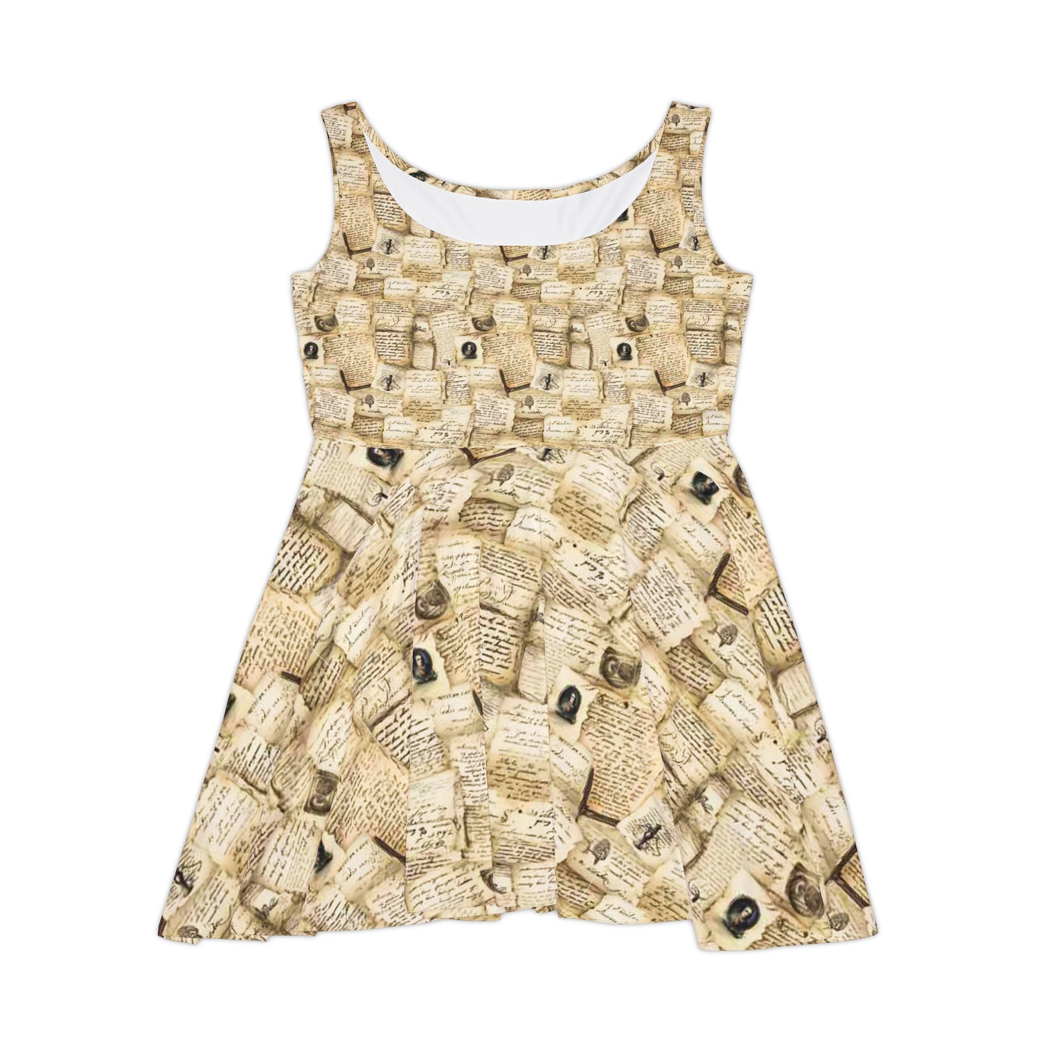 Vintage Book Teacher Skater Dress | English Teacher Outfit & Teacher Gift