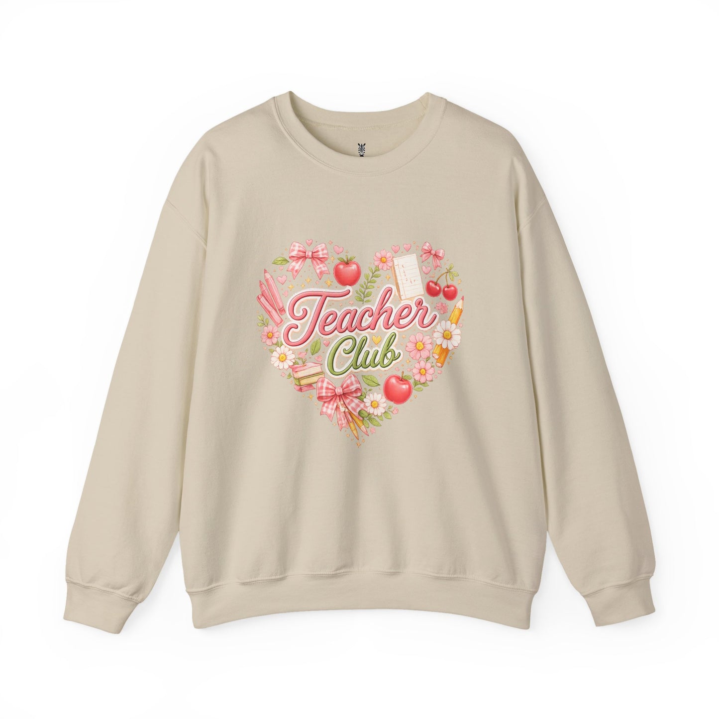 5th Grade Teacher Crewneck Sweatshirt – Teacher Club Heart Design