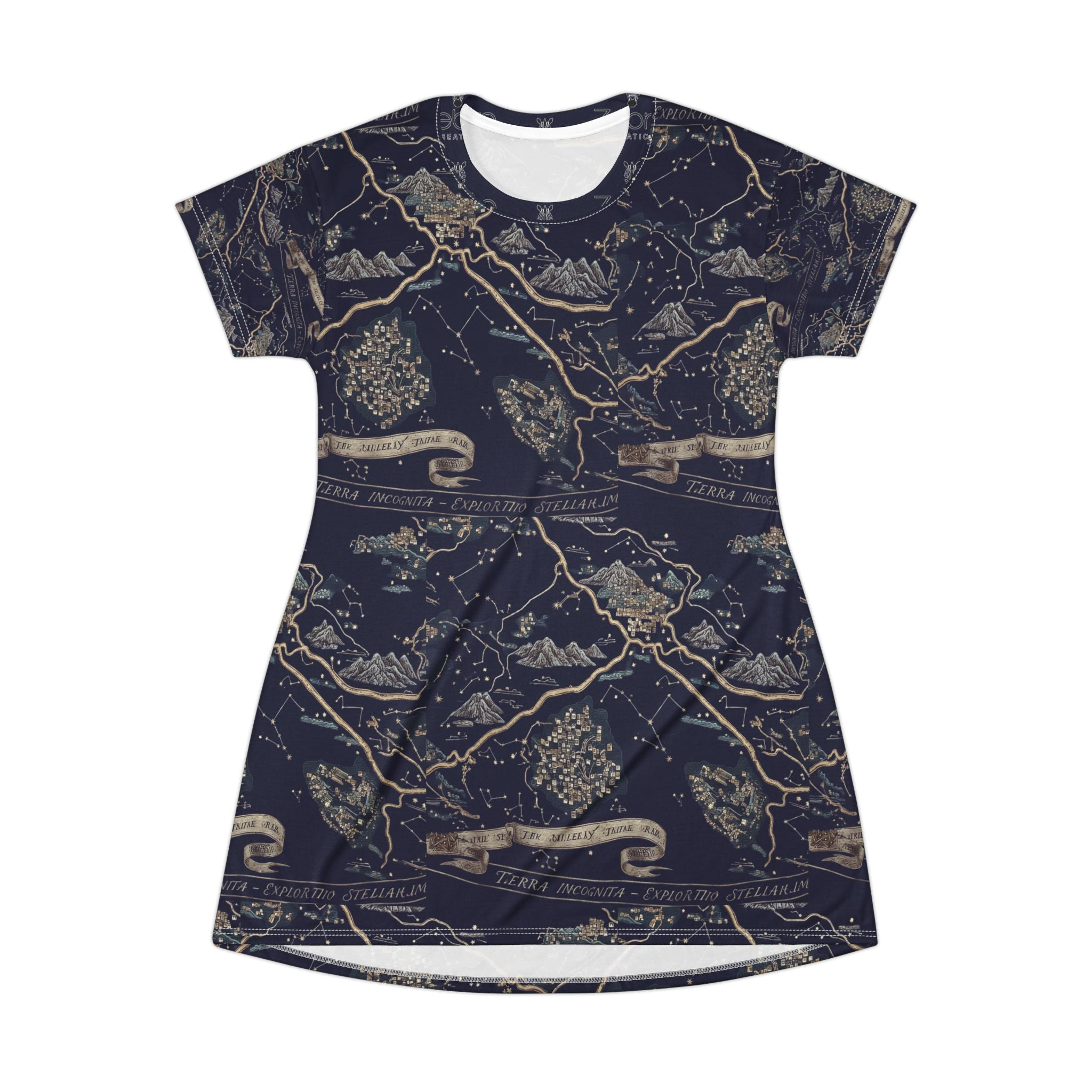 History Teacher T Shirt Dress Map Print Classroom Outfit
