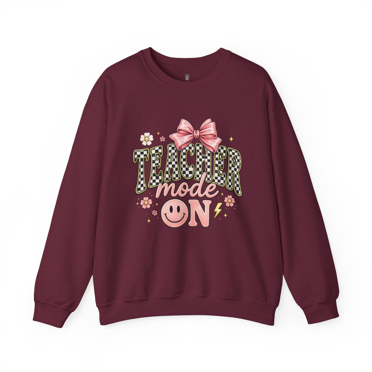 Sweatshirt — 'Tumblr Mode On' Pink Bow Graphic Crewneck