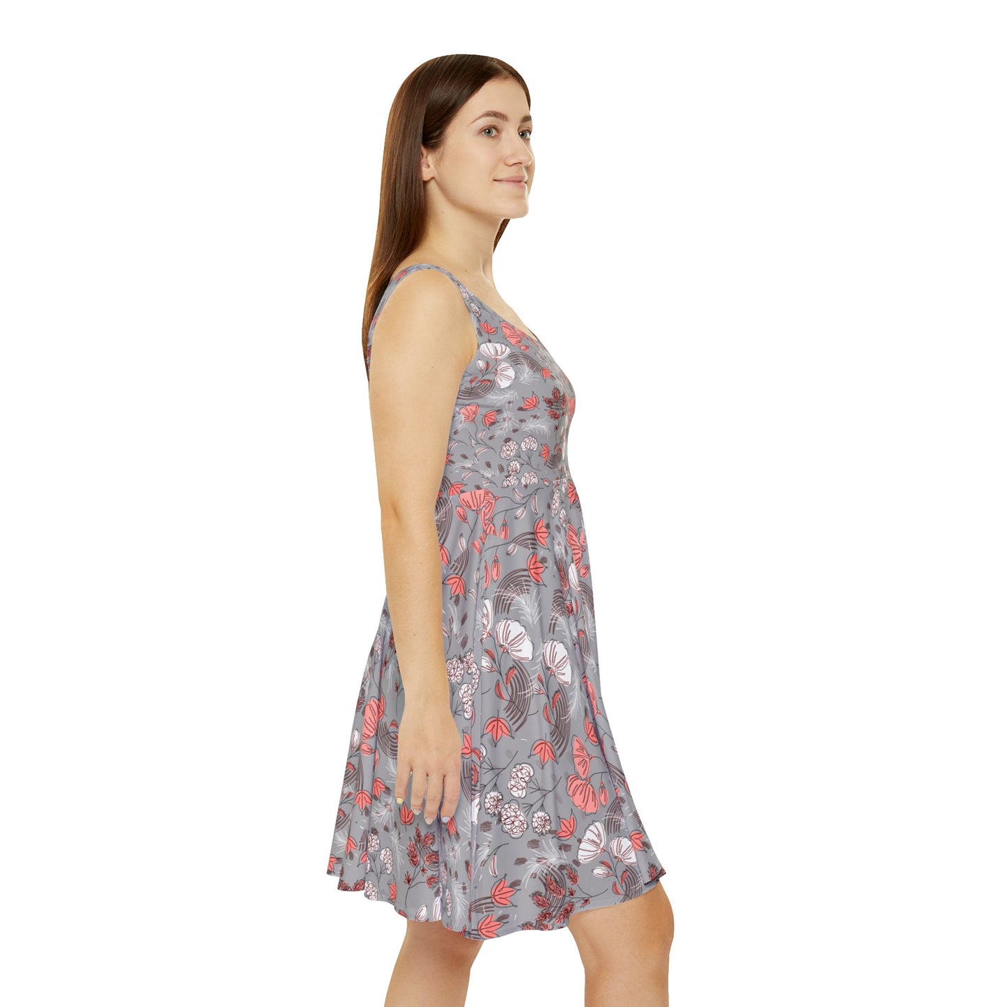 Floral Teacher Skater Dress | Casual Back to School Outfit & Teacher Gift