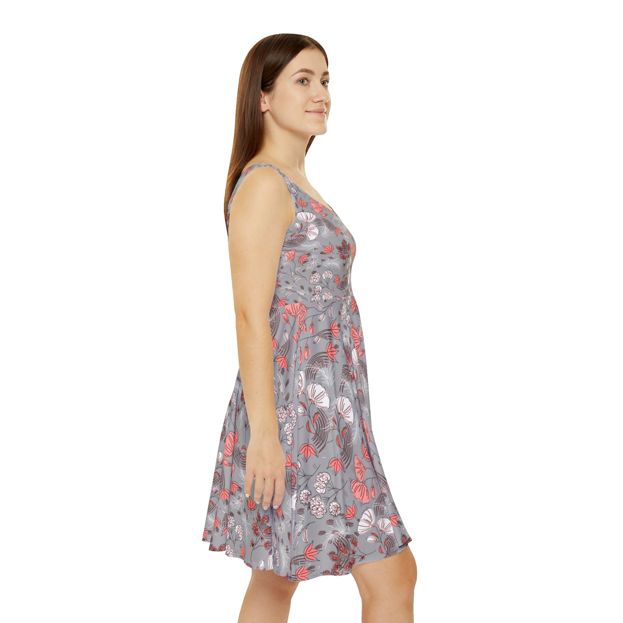 Floral Teacher Skater Dress | Casual Back to School Outfit & Teacher Gift