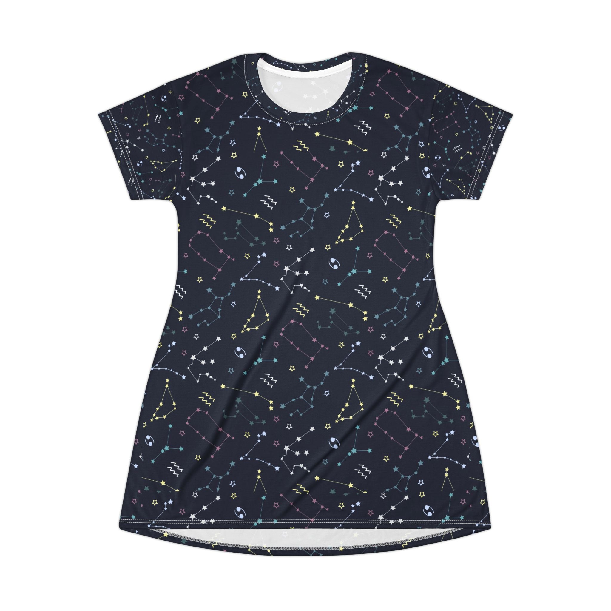 Astronomy Teacher T Shirt Dress Star Print Classroom Outfit