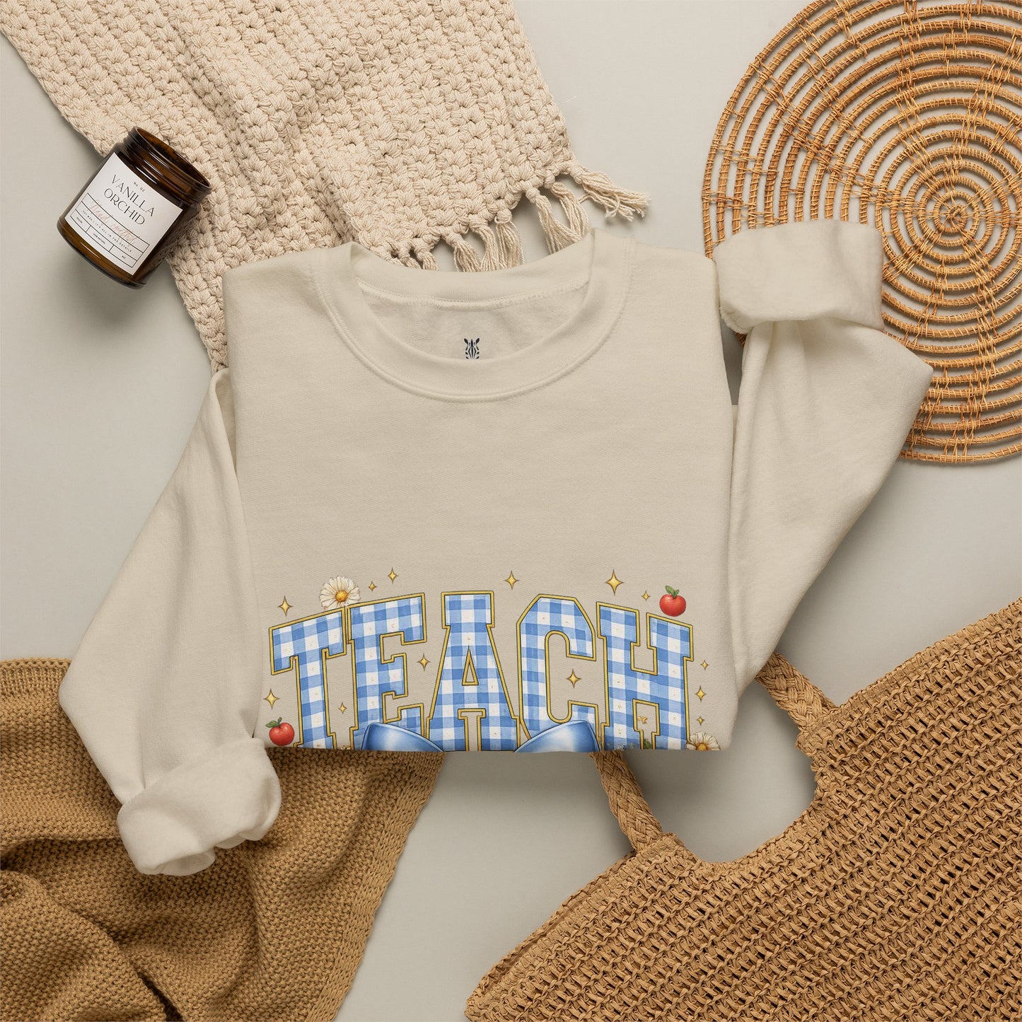 Teacher Crewneck Sweatshirt – Bold Statement Design
