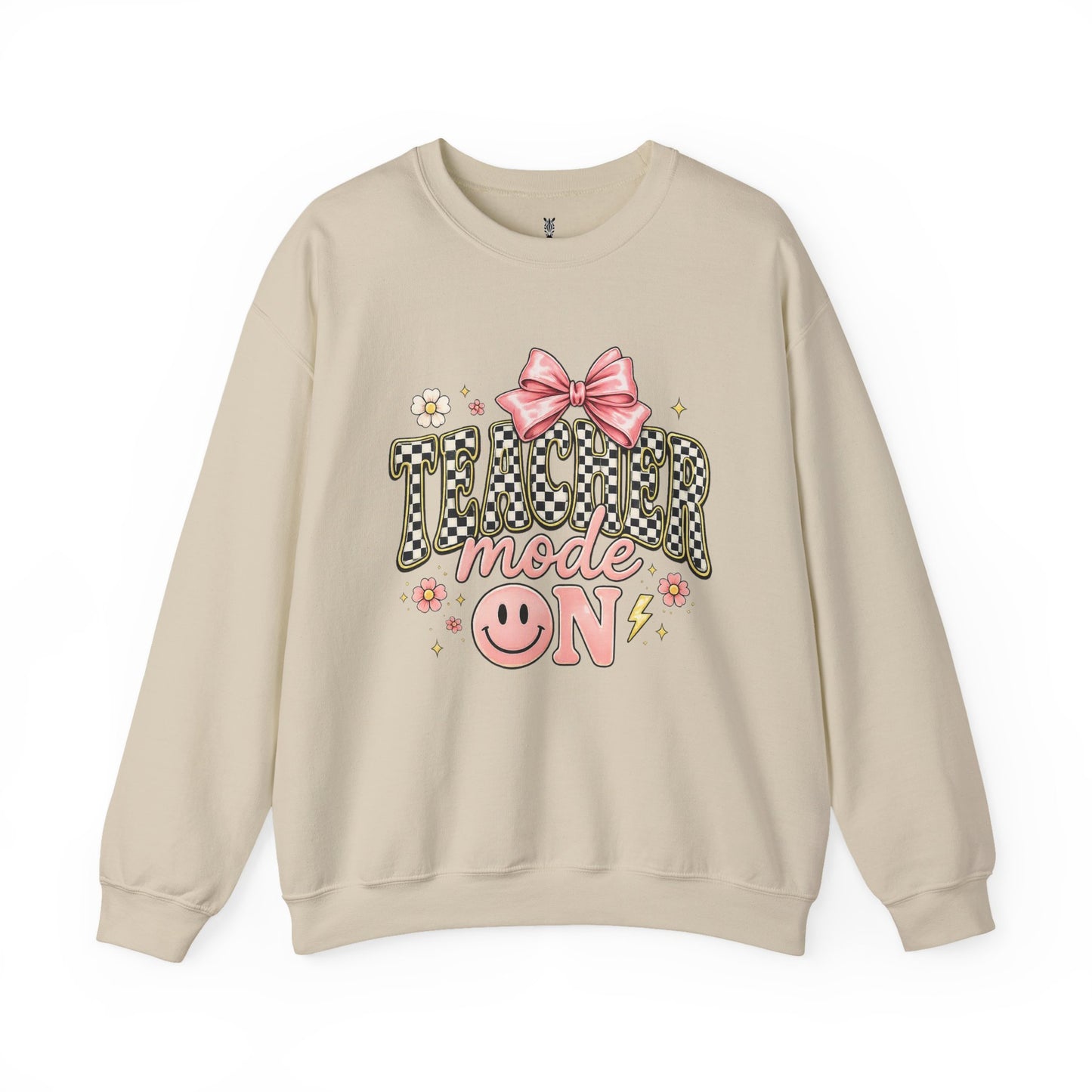 Sweatshirt — 'Tumblr Mode On' Pink Bow Graphic Crewneck