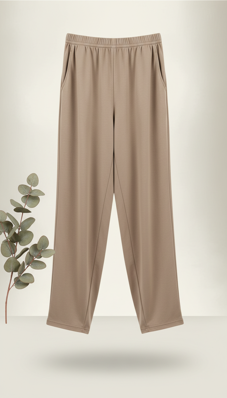 Fawn Technical Blend Relaxed Trousers