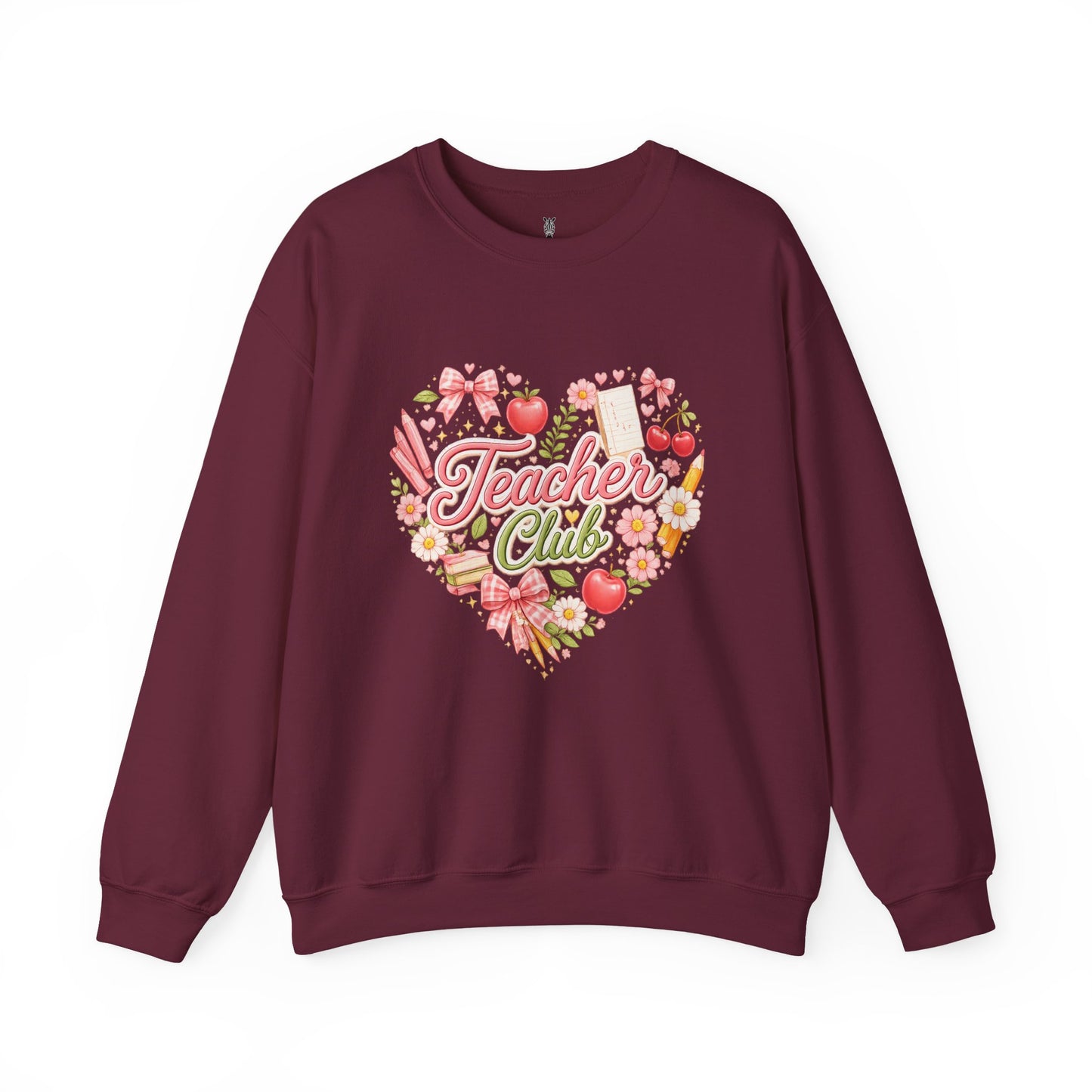 5th Grade Teacher Crewneck Sweatshirt – Teacher Club Heart Design