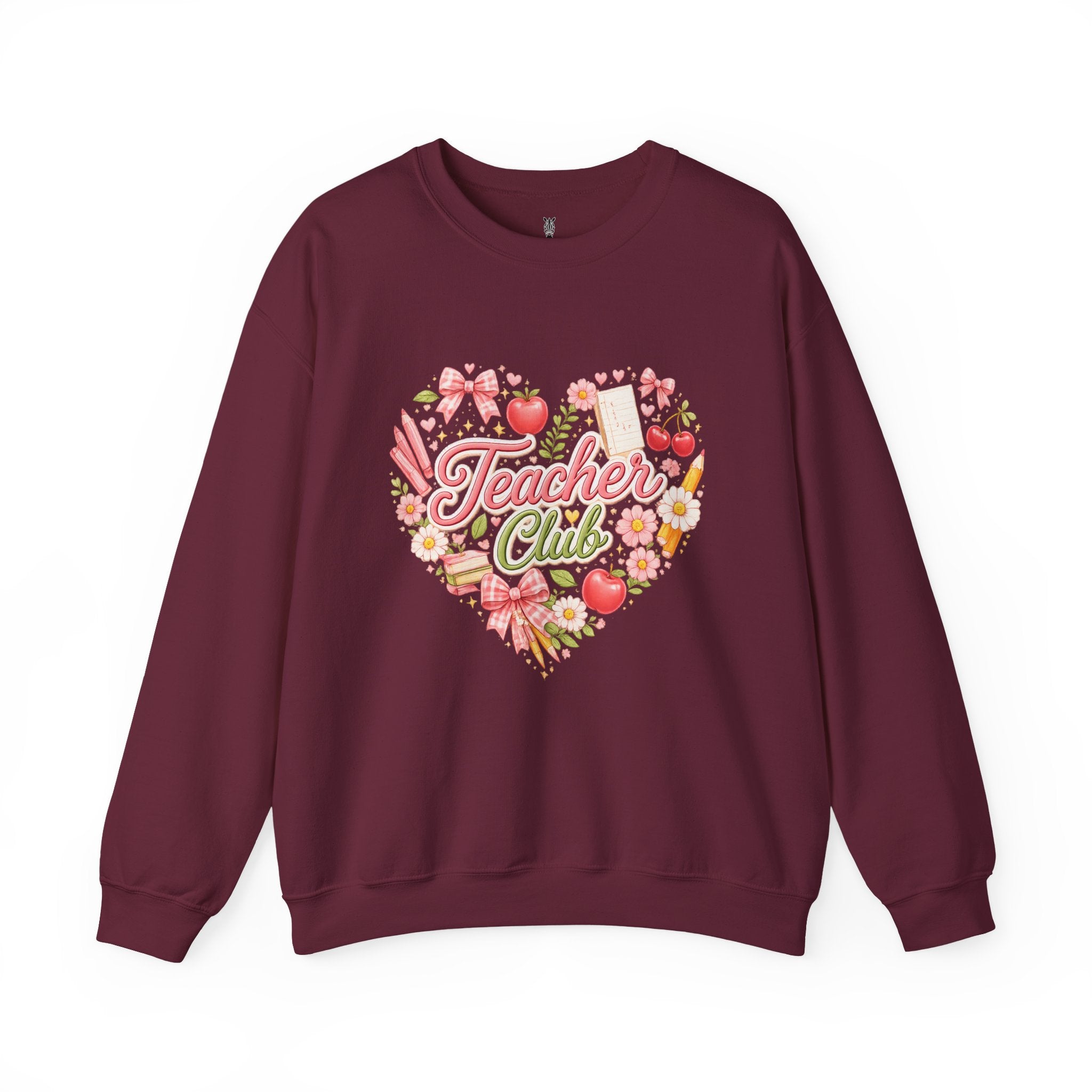 5th Grade Teacher Crewneck Sweatshirt – Teacher Club Heart Design