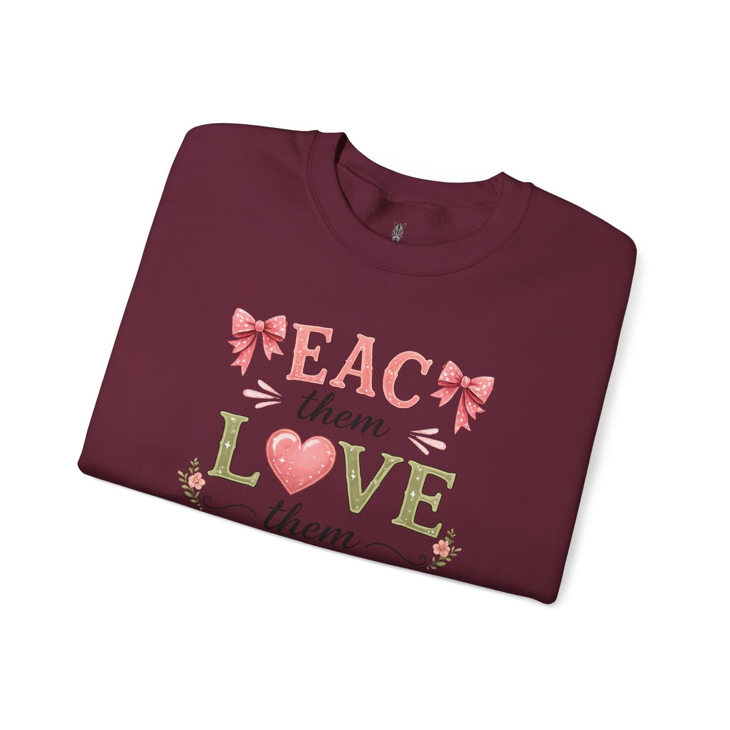 Teacher T Shirt Crewneck – "Teach Them, Love Them, Watch Them Soar" Sweatshirt