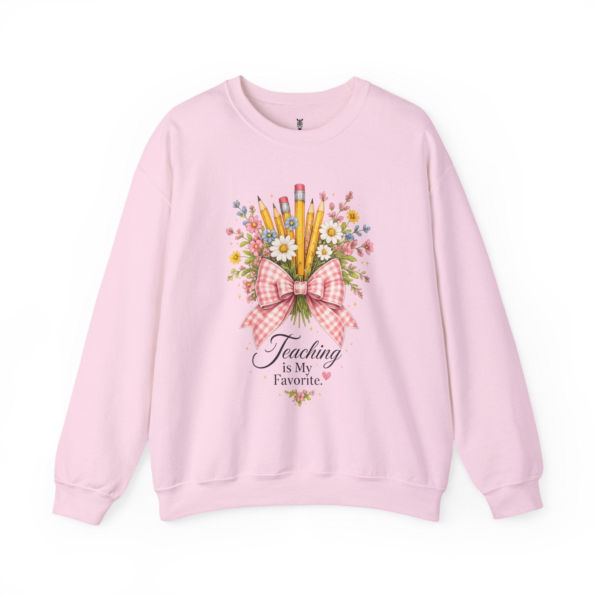 Customized Gift for Teachers – "Teaching Is My Favorite" Crewneck Sweatshirt