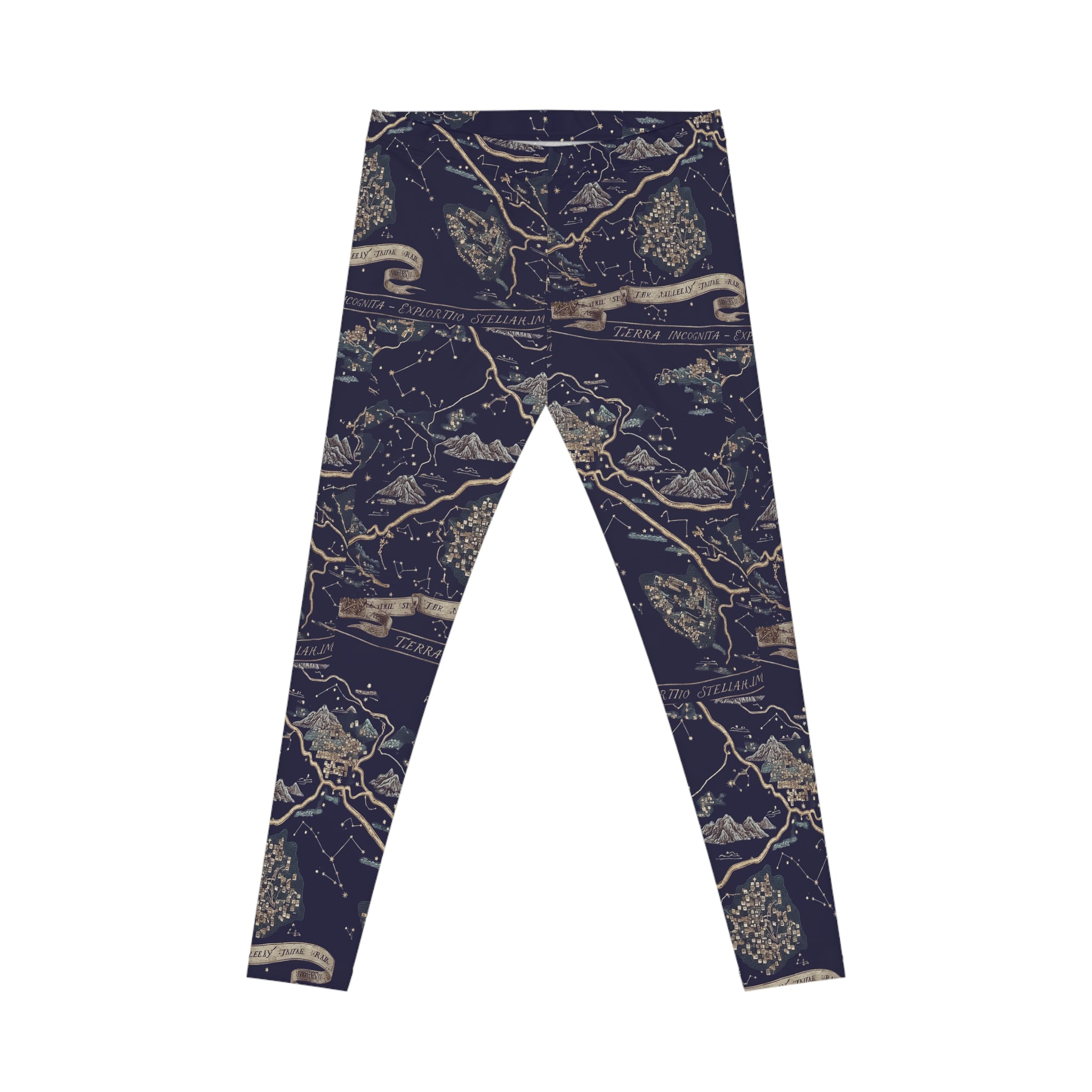 Geography Teacher Leggings | Vintage World Map Print