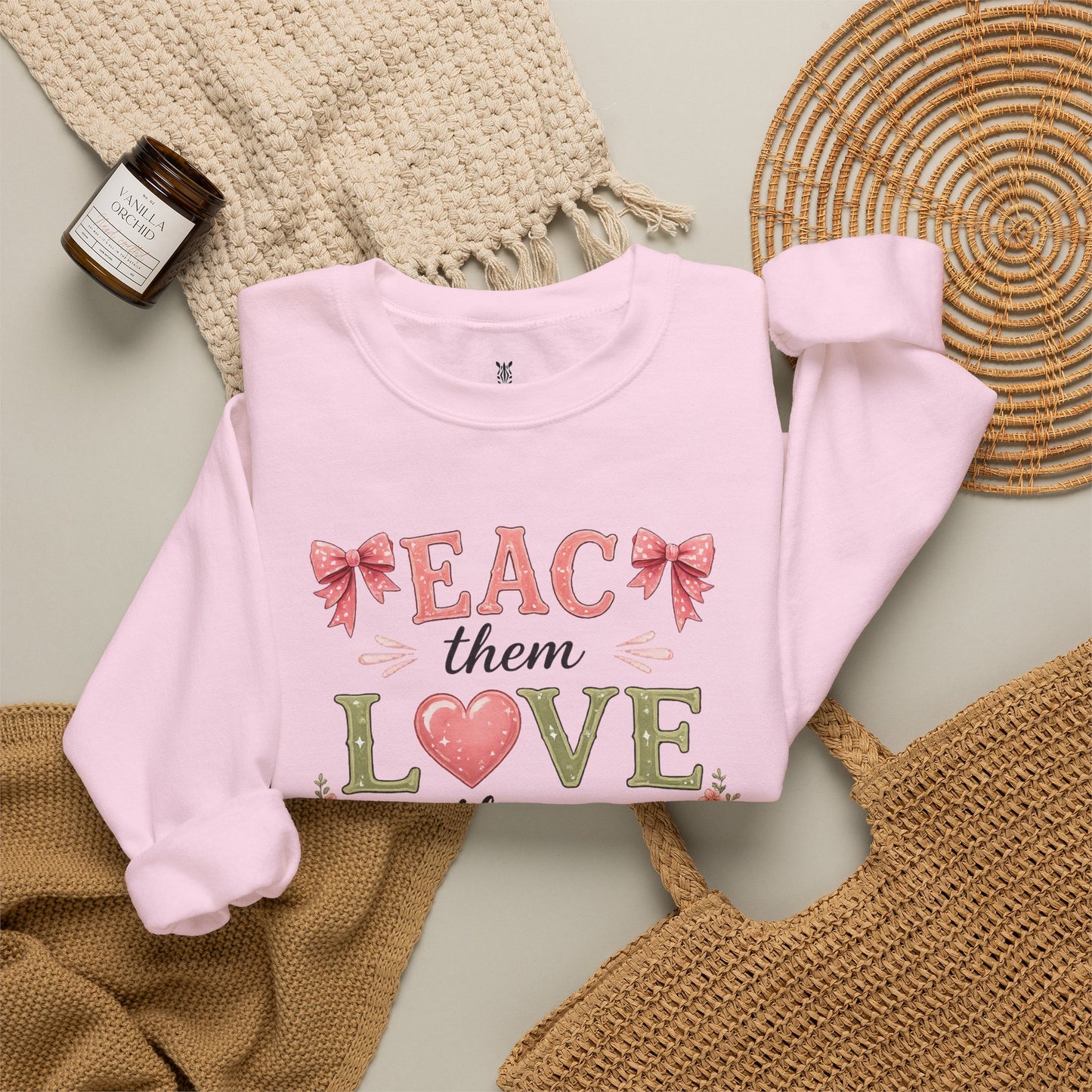 Teacher T Shirt Crewneck – "Teach Them, Love Them, Watch Them Soar" Sweatshirt