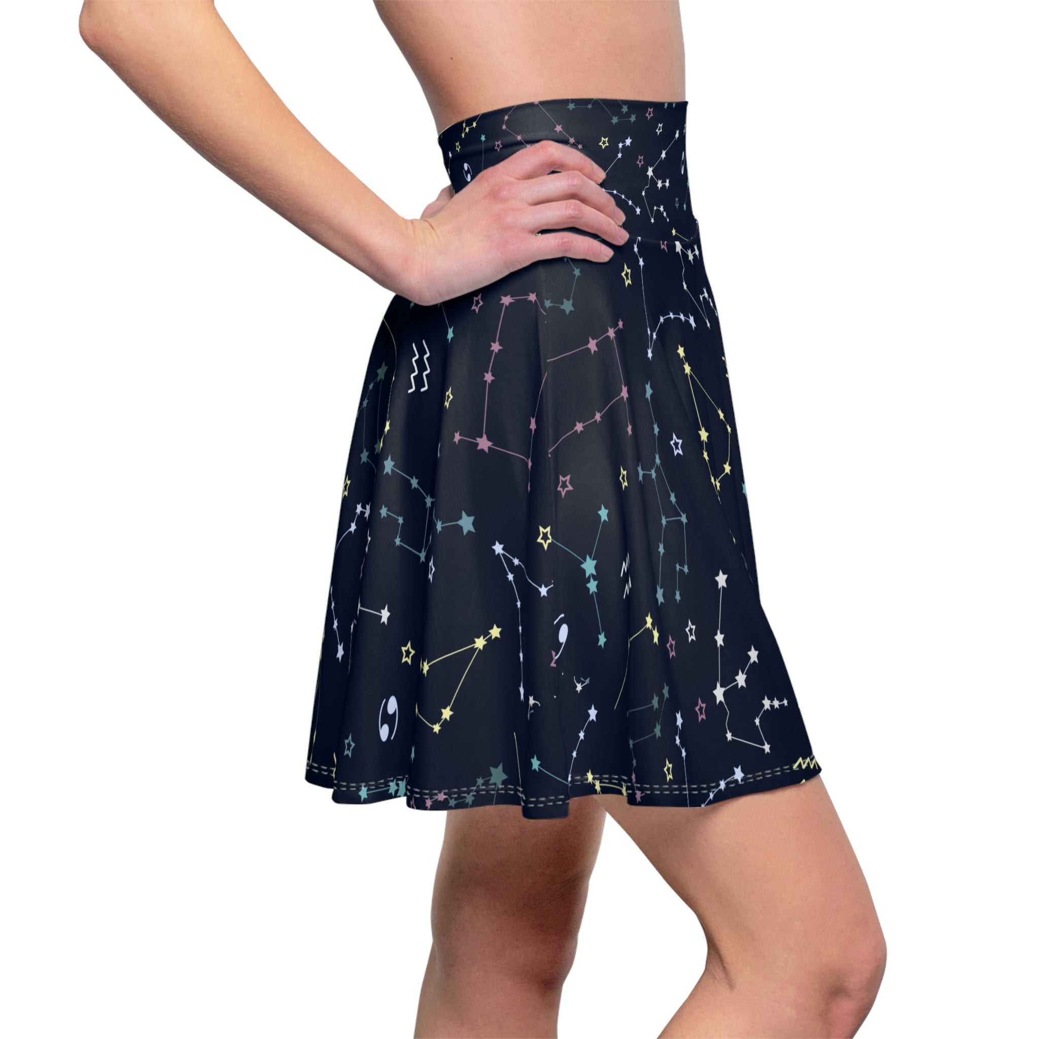 Astronomy Teacher Skirt with Pockets | Glow-in-the-Dark Constellation Print
