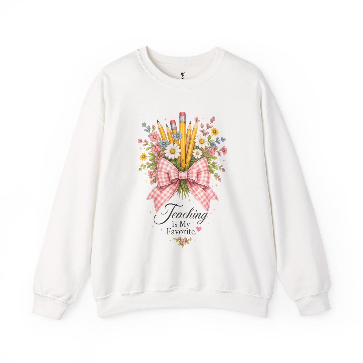 Customized Gift for Teachers – "Teaching Is My Favorite" Crewneck Sweatshirt