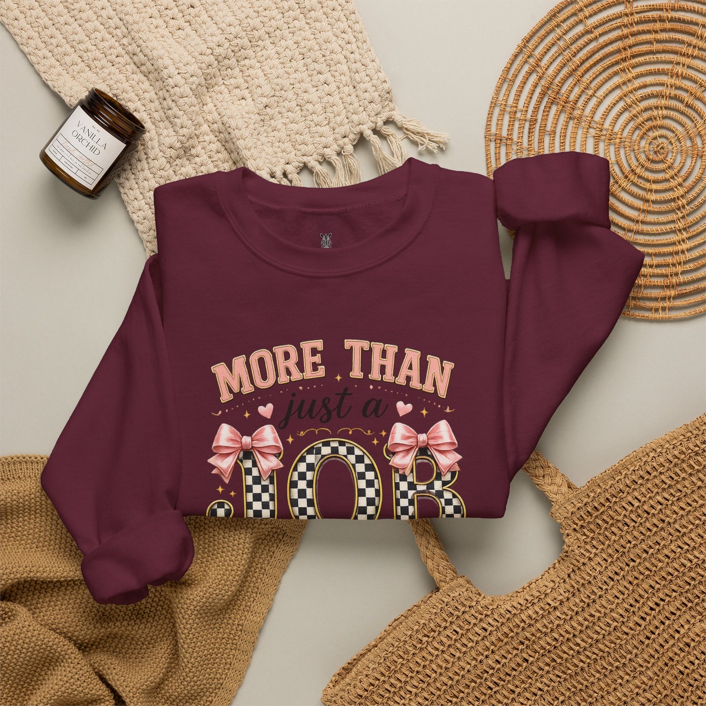 Nurse Crewneck Sweatshirt — "More Than Just a Job, It's a Work of Heart"