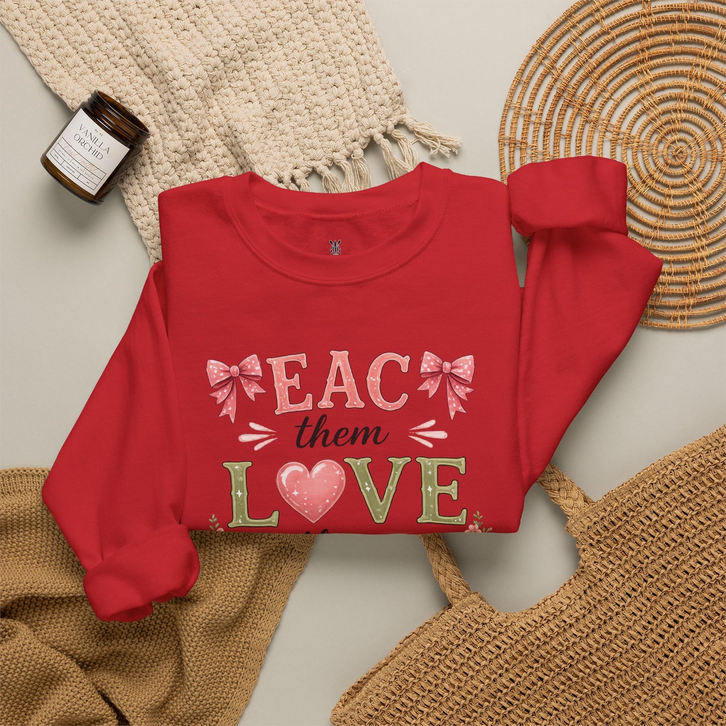 Teacher T Shirt Crewneck – "Teach Them, Love Them, Watch Them Soar" Sweatshirt