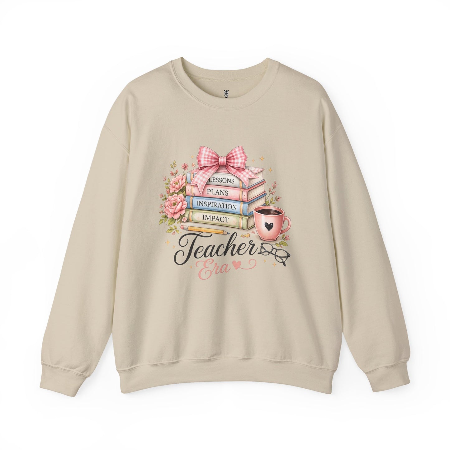 Teacher Graphic Sweatshirt – "Lessons, Plans, Inspiration, Impact" Crewneck