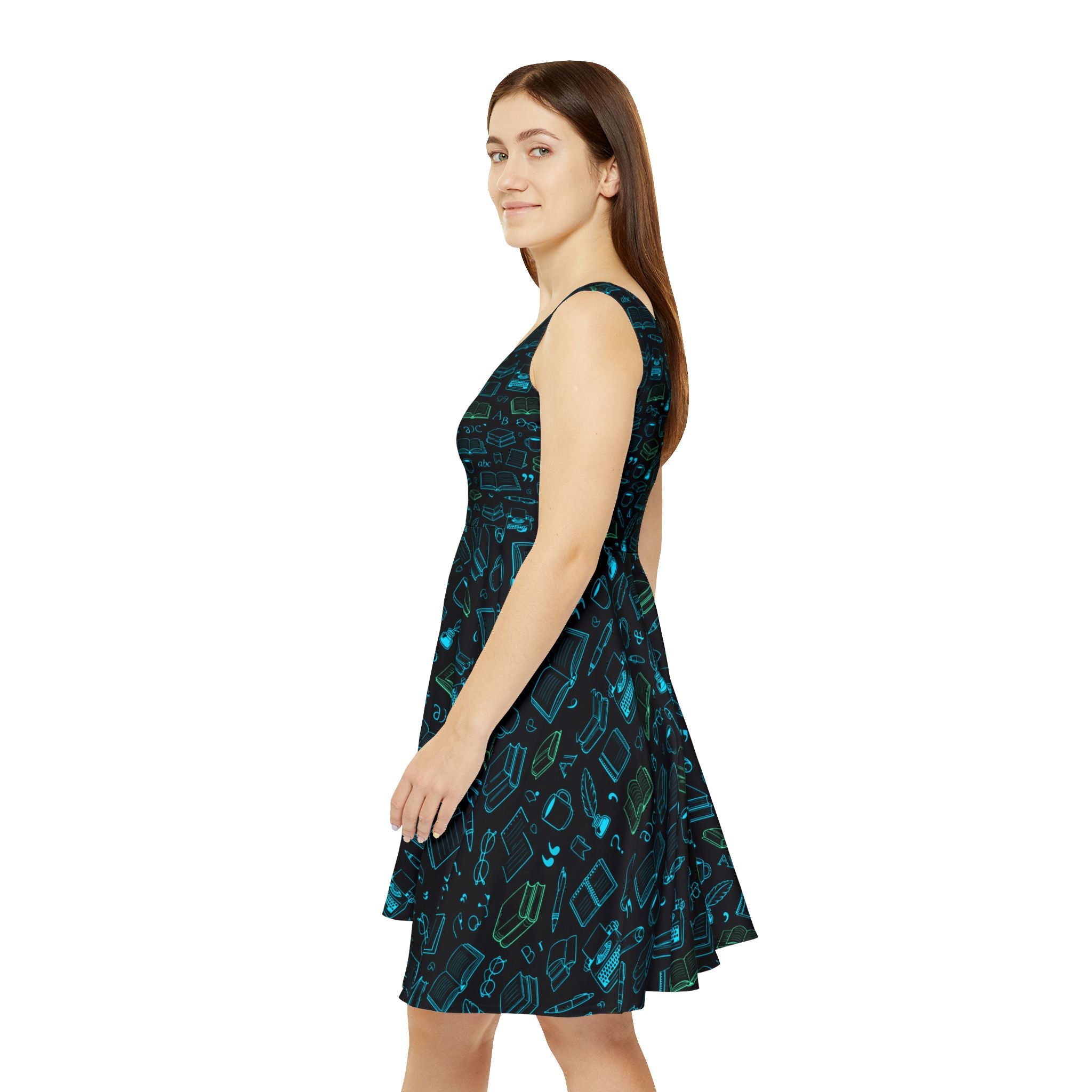 English Teacher Skater Dress | Bookish Librarian Outfit & Book Lover Dress
