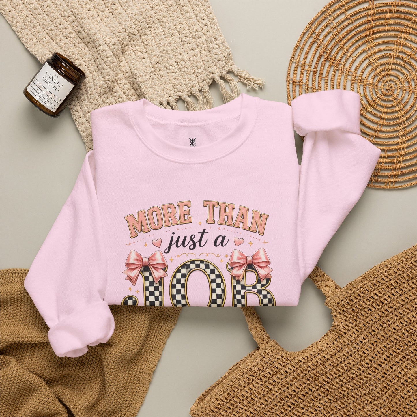 Nurse Crewneck Sweatshirt — "More Than Just a Job, It's a Work of Heart"