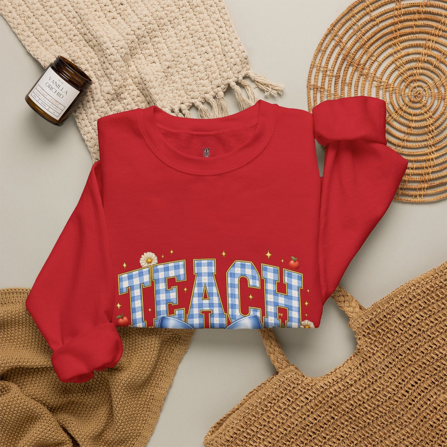 Teacher Crewneck Sweatshirt – Bold Statement Design