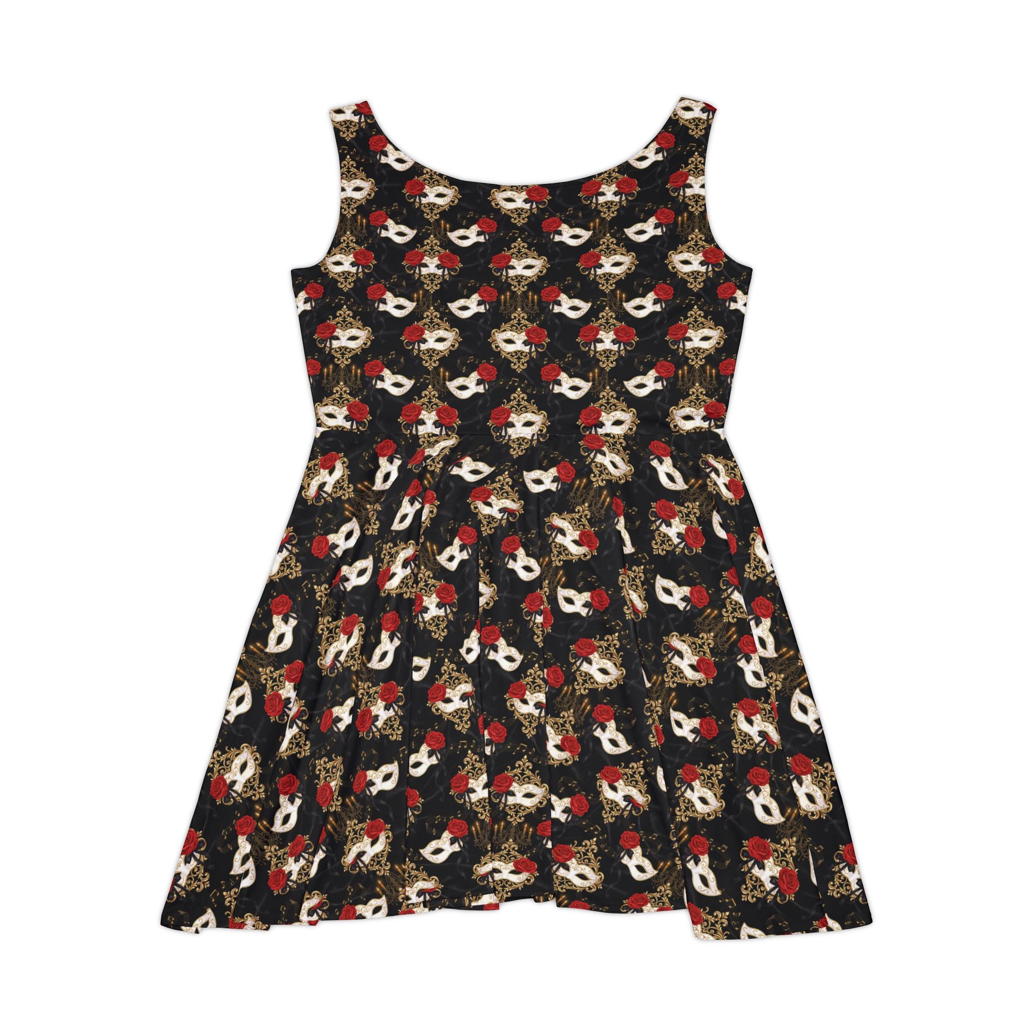 Phantom & Rose Masquerade Teacher Skater Dress | Drama & Theater Teacher Gift