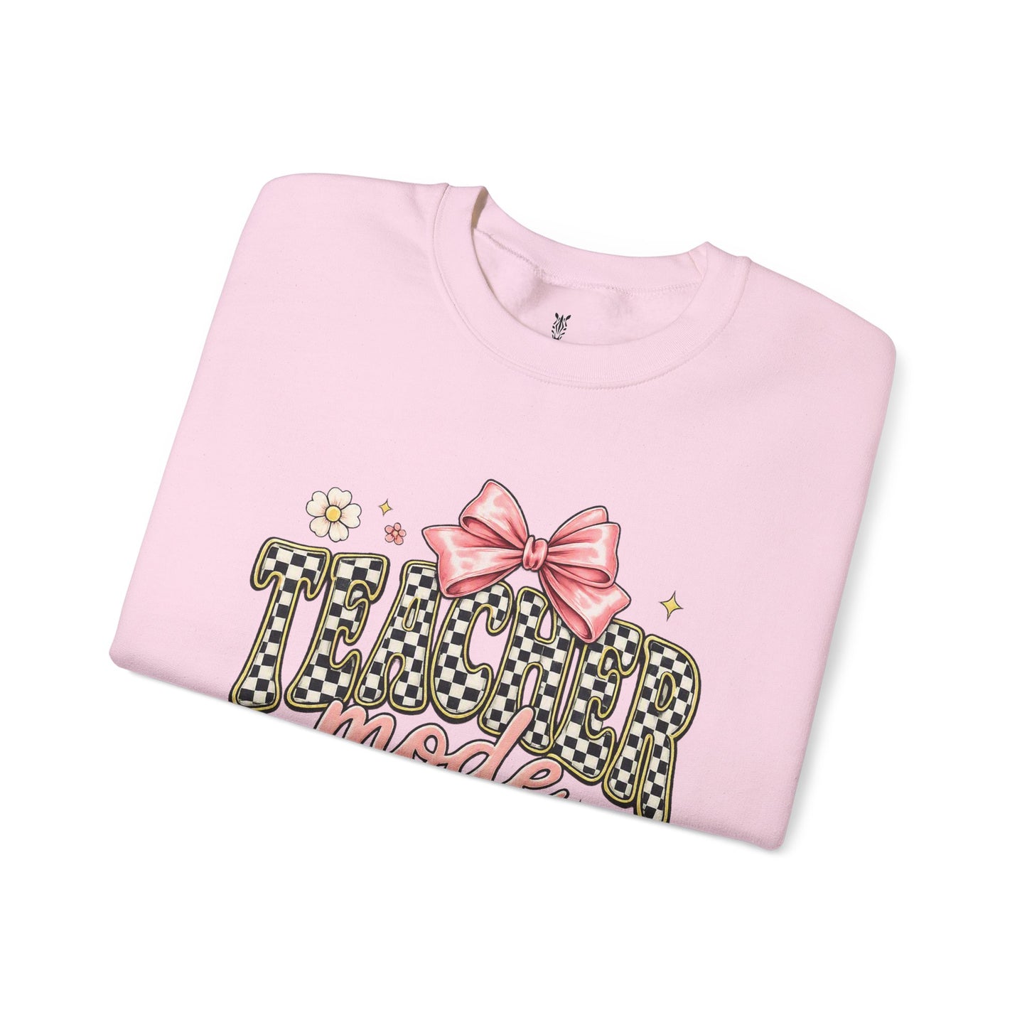 Sweatshirt — 'Tumblr Mode On' Pink Bow Graphic Crewneck