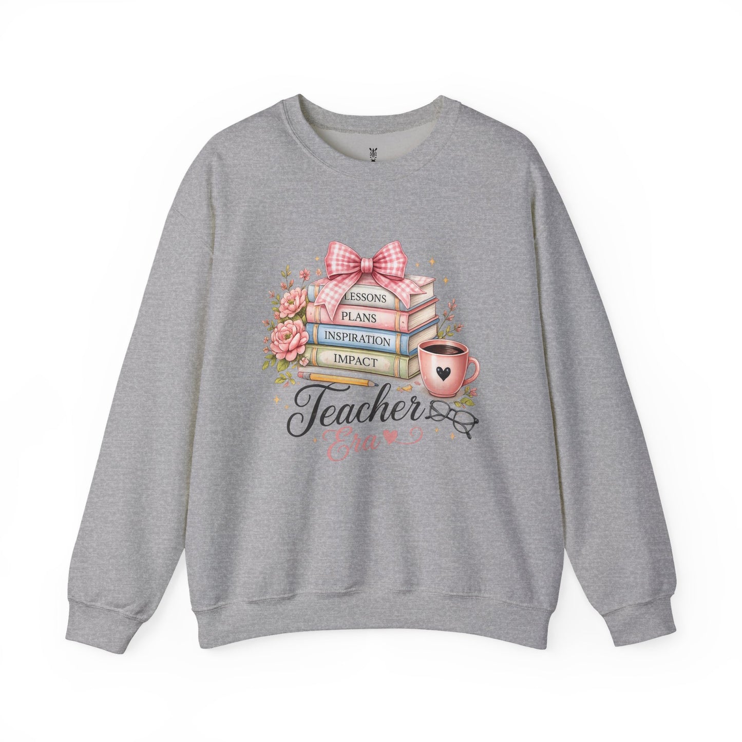 Teacher Graphic Sweatshirt – "Lessons, Plans, Inspiration, Impact" Crewneck