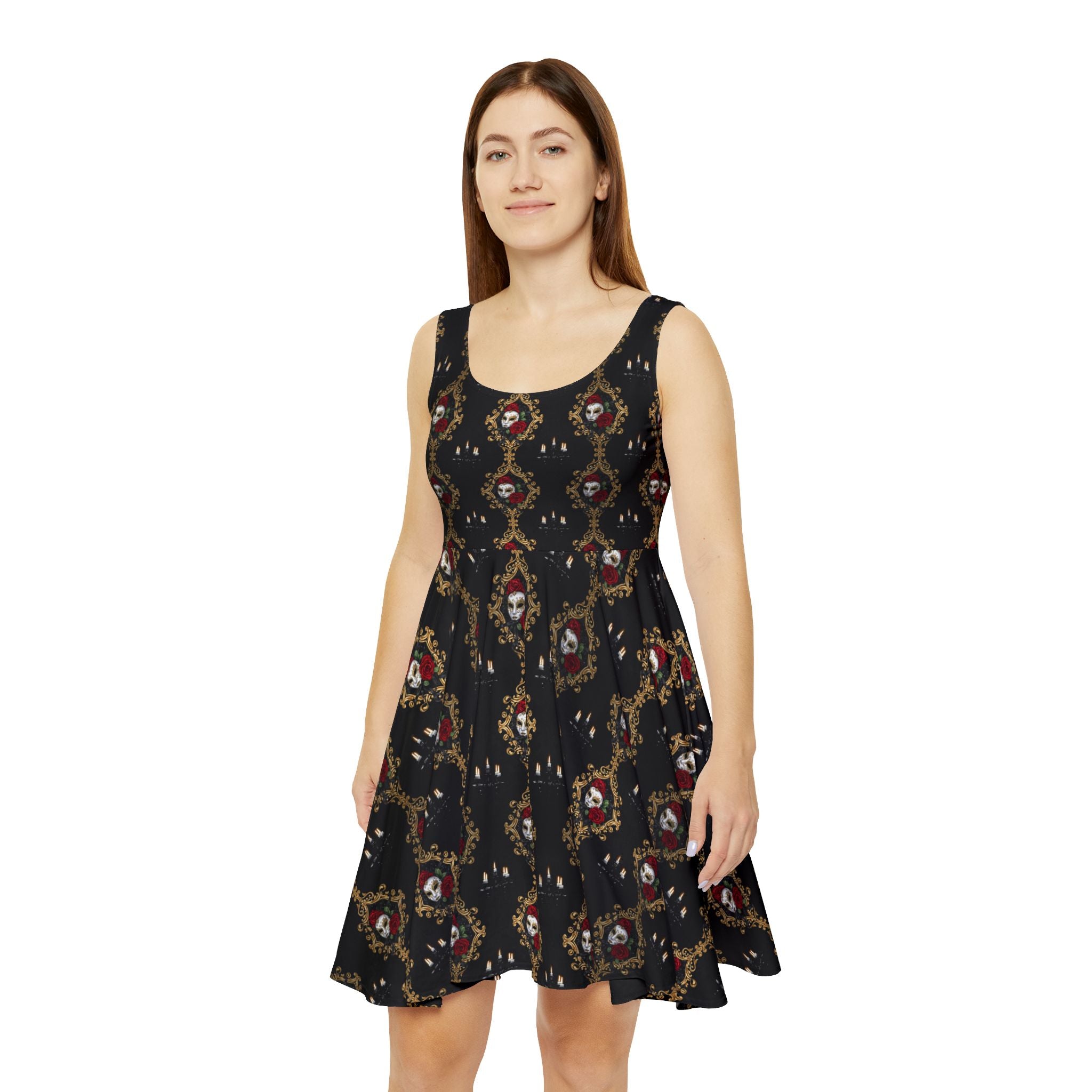 Masquerade Teacher Skater Dress | Theater & Drama Teacher Outfit & Teacher Gift